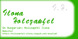 ilona holczapfel business card